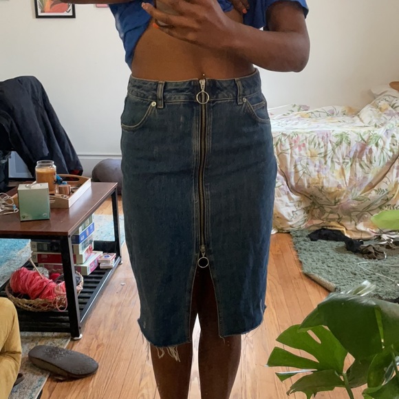 Denim midi skirt from top shop - Picture 2 of 2